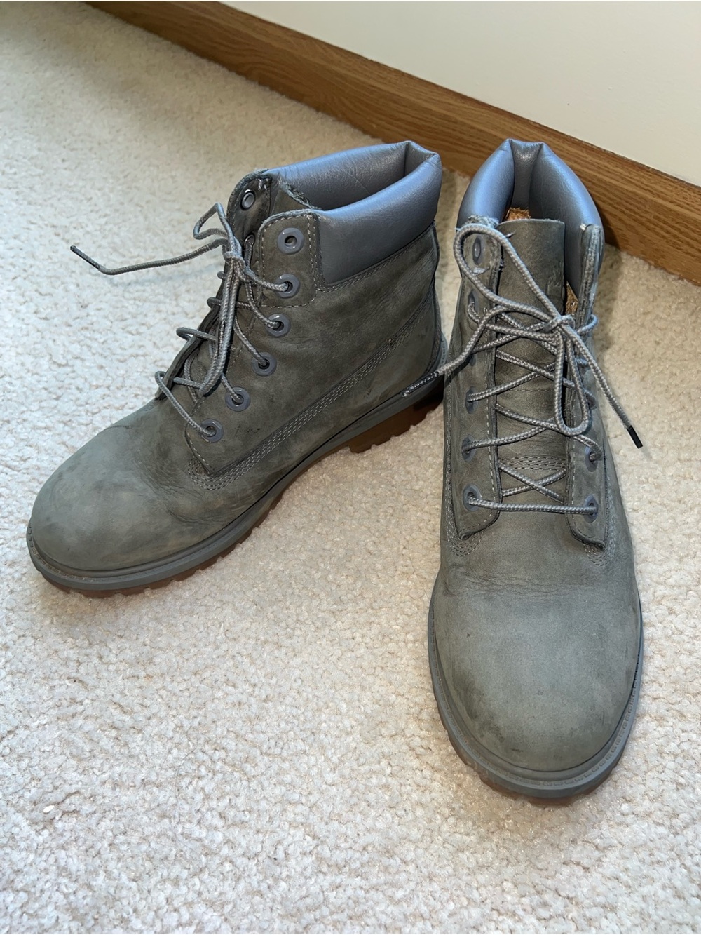Timberland Women's Gray Lace-Up Hiking Boots